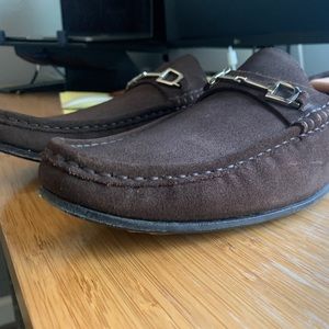Men’s Gucci Slip On (Chocolate Brown) Suede Loafers. Worn once-New condition.